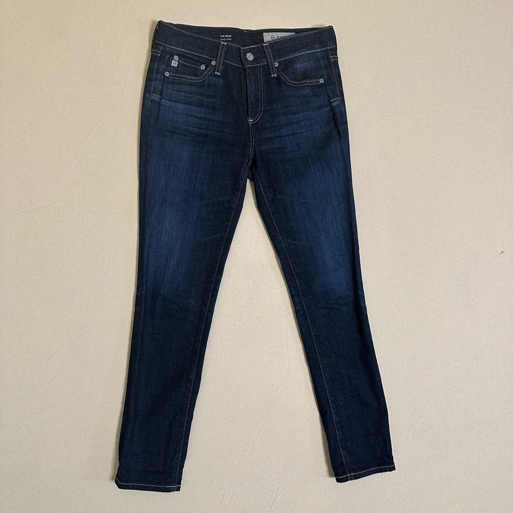 AG Adriano Goldschmied The Beau Slouchy Skinny Jeans Dark Wash Jeans 24 R